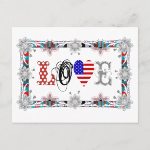 Love USA Briefkaart