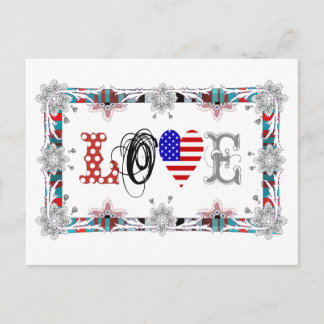 Love USA Briefkaart