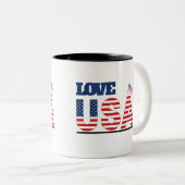 Love Usa nieuwe mok ontwerpen (Voorkant rechts)