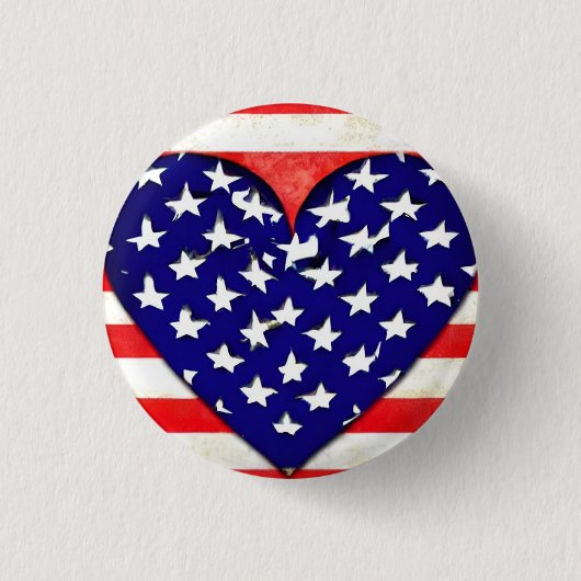 Love USA Ronde Button 3,2 Cm (Voorkant)