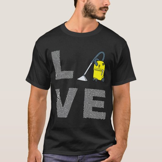 Love Vacuum Cleaner T-shirt (Voorkant)
