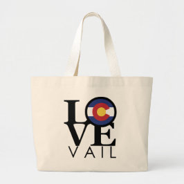 LOVE Vail Colorado Grote Tote Bag