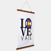 LOVE Vail Colorado Hangend Wandkleed (Gebogen)