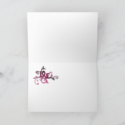 Love Valentijn Card Feestdagen Kaart (Binnen)