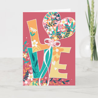 LOVE Valentijnsdag Feestdagen Kaart
