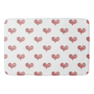 Love Valentijnsdag Red Heart Sketch Badmat