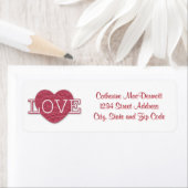 Love Valentijnsdag Return Address Label (Insitu)