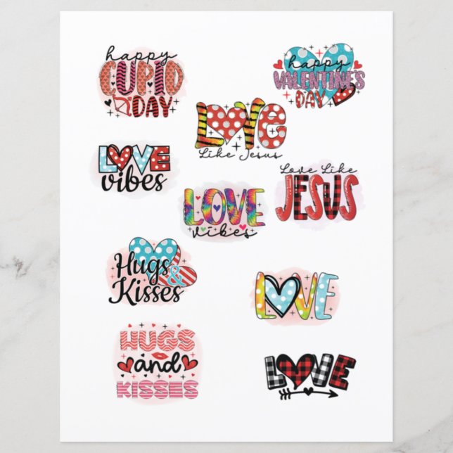 Love Valentijnsdag Romantic Scrapbook Elements (Voorkant)