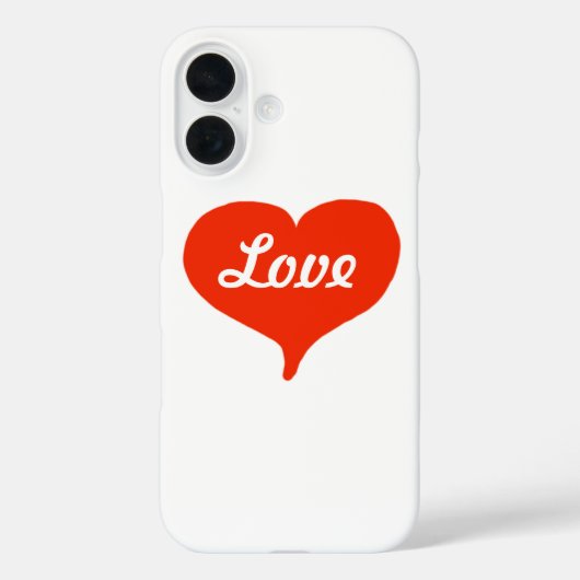 Love Valentine Heart iPhone 5 Coque (Verso)