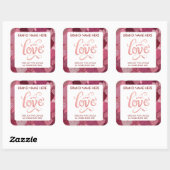 Love Valentine’s Day Candle Label (Vel)