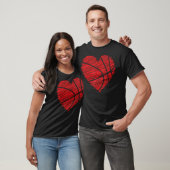Love Valentines Day Basketball Tshirt Art Scribble (Unisexe)
