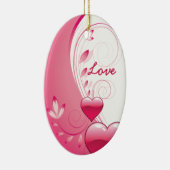 Love Valentine's Day coeurs tournois ornement pers (Droite)