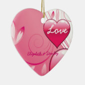 Love Valentine's Day coeurs tournois ornement pers (Droite)