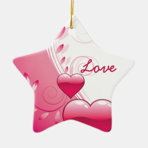 Love Valentine's Day coeurs tournois ornement pers
