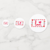 Love Valentine's Day Table Confetti (Devant)