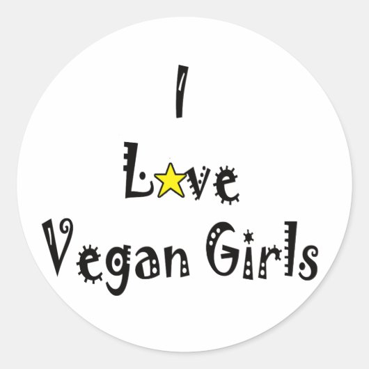 Love Vegans Stickers (Devant)