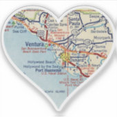Love Ventura CA  kaart Sticker (Voorkant)