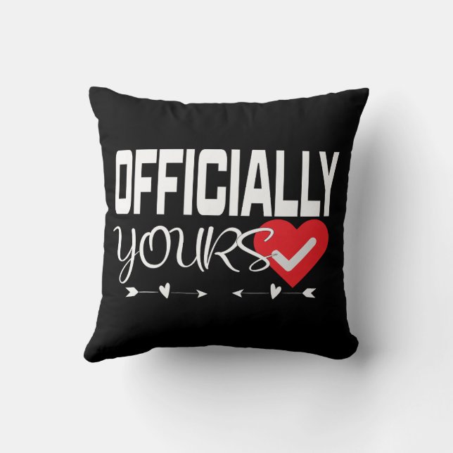 Love Verified Heart Checkmar Kussen (Achterkant)