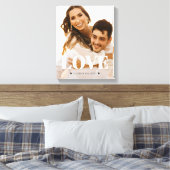 Love Verloving Photo Canvas Print (Insitu (Slaapkamer))
