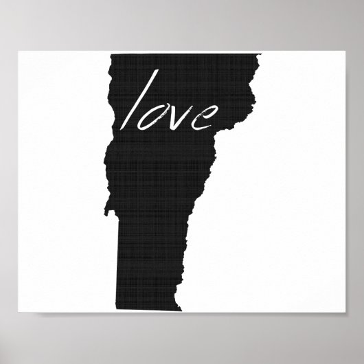 Love Vermont Wall Poster (Voorkant)
