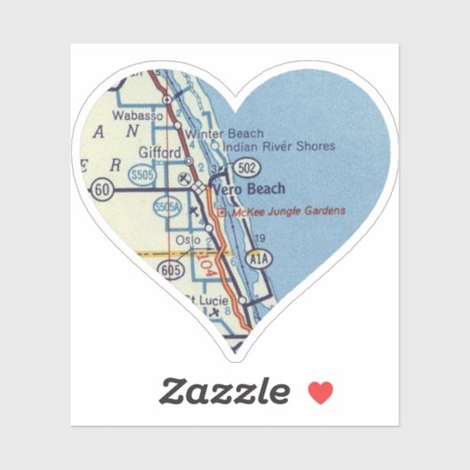 Love Vero Beach Florida Sticker (Vel)