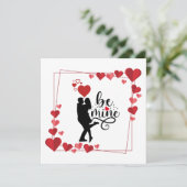 Love Vibes Personalized Flat Card Kaart (Staand voorkant)