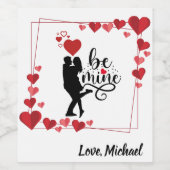 Love Vibes Personalized Label Set Wijn Etiket (Enkel label)