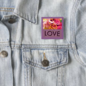 Love_ Vierkante Button 5,1 Cm (In situ)