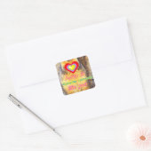 Love_ Vierkante Sticker (Envelop)