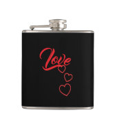 Love Vinyl Wrapped Flask Heupfles (Voorkant)