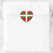 love vlaggen van Baskenland Vierkante Sticker (Tas)