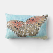 lOVE vlinder blauwe lucht inspiratie kussen (Achterkant)