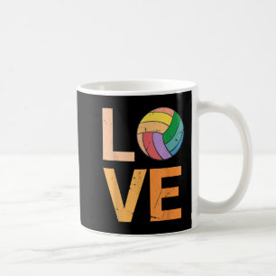 Love Volleyball Best Fun Birthday Cadeau for Girl Koffiemok