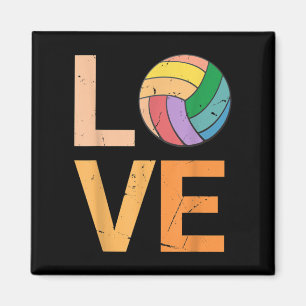 Love Volleyball Best Fun Birthday Cadeau for Girl Magneet