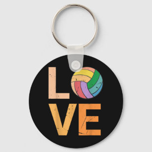 Love Volleyball Best Fun Birthday Cadeau for Girl Sleutelhanger
