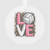 Love Volleyball Empreinte de léopard Filles Volley (dos)