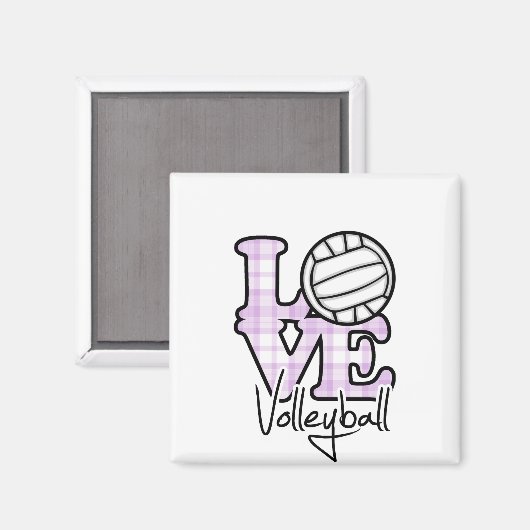 Love Volleyball Magneet (Voorkant / Achterkant)