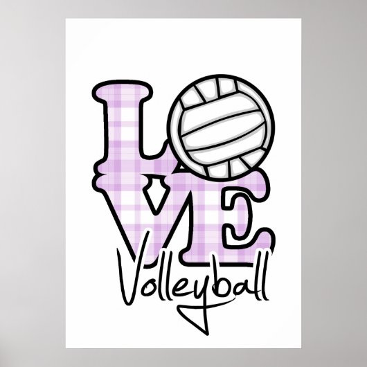 Love Volleyball Poster (Voorkant)