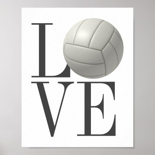 LOVE Volleyball Poster (Devant)
