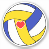 Love volleyball sticker (Voorkant)