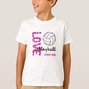 Love Volleyball Street Style Unisex Kinder T-shirt