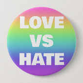 Love vs Hate Campaign Button (Voorkant)