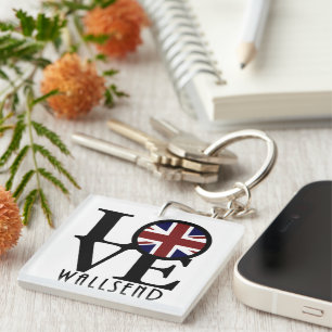 LOVE Wallsend England Sleutelhanger