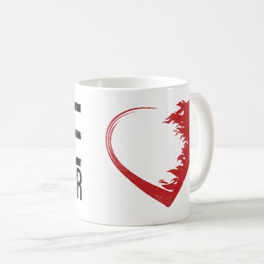 Love Warrior Classic Mug (Devant droit)