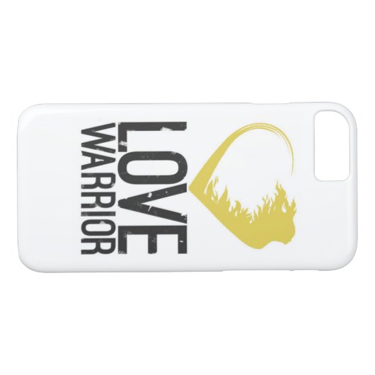 Love Warrior iPhone 7 Barely Daar Hoesje (Achterkant (Horizontaal))