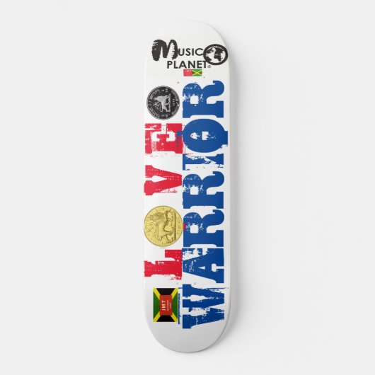 LOVE WARRIOR Skateboard (Recto)
