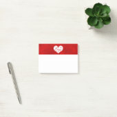 Love Waterverf Red Heart Swirl Valentijnsdag Post-it® Notes (Kantoor)