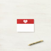 Love Waterverf Red Heart Swirl Valentijnsdag Post-it® Notes (Op bureau)
