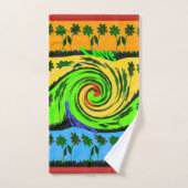 Love Wave: Bloemenzonsondergang Serenity Beach The Bad Handdoek (Handdoek)