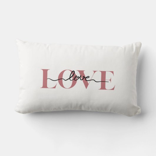 LOVE Wedding Accent Pillow Kussen (Achterkant)